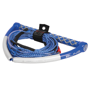 AIRHEAD Watersports AIRHEAD Bling Spectra Wakeboard Rope - 75’ 5-Section - Blue - AHWR-13BL