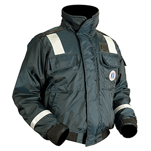 Mustang Survival Mustang Classic Bomber Jacket w/SOLAS Tape - Small - Navy - MJ6214T1-S-NV