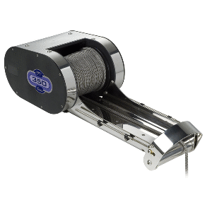 Quick PTR 350 Pontoon Windlass w/Stainless Steel Bow Roller & 15lb Rubber Coated Anchor CD-44105