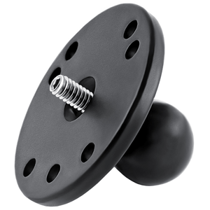 RAM Mounting Systems RAM Mount 2.5" Round Base w/1" Ball and 1/4"-20 Threaded Male Post - RAM-B-202AU