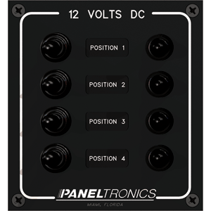 Paneltronics Waterproof Panel - DC 4-Position Toggle Switch & Circuit Breaker - 9960017B