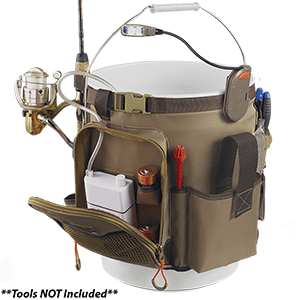 Wild River RIGGER 5 Gallon Bucket Organizer w/Light, Plier Holder & Retractable Lanyard - WL3506