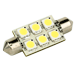Lunasea Single-Sided 6 LED Festoon - 10-30VDC/1.5W/97 Lumens - Warm White