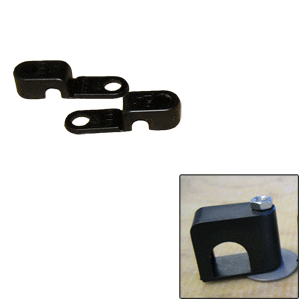 Weld Mount Single Poly Clamp f/1/4" x 20 Studs - 1/4" OD - Requires 0.75" Stud - Qty. 25 - 60250
