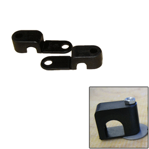 Weld Mount Single Poly Clamp f/1/4" x 20 Studs - 3/8" OD - Requires 1" Stud - Qty. 25 - 60375