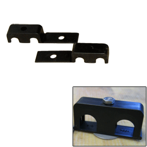 Weld Mount Double Poly Clamp f/1/4" x 20 Studs - 3/8" OD - Requires 1" Stud - Qty. 25 - 80375