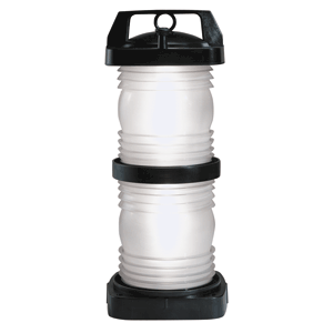 Perko Double Lens Navigation Light - Masthead Light - Black Plastic, White Lens