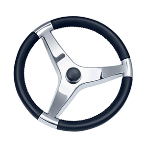 Schmitt & Ongaro Evo Pro 316 Cast Stainless Steel Steering Wheel - 13.5^Diameter