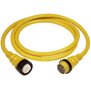 Marinco 50A 125V Shore Power Cable - 50’ - Yellow - 6153SPP