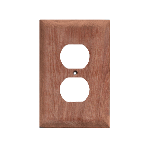 Whitecap Teak Outlet Cover/Receptacle Plate - 2 Pack - 60170