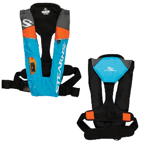 Stearns 1493 A/M - 33g Auto/Manual Inflatable PFD - Blue/Orange/Grey - 2000013886