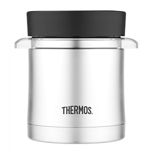 Thermos Vacuum Insulated Food Jar w/Microwavable Container - 12 oz. - Stainless Steel - TS3200TRI6