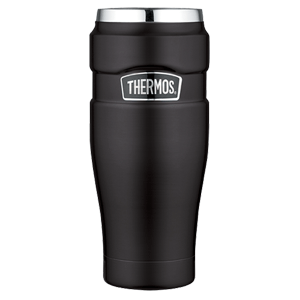 Thermos Stainless King™ Vacuum Insulated Travel Tumbler - 16 oz. - Stainless Steel/Matte Black - SK1005BKTRI4