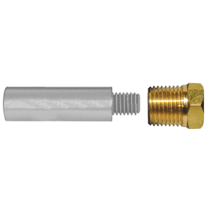 Tecnoseal E0 Pencil Zinc w/Brass Cap - TEC-E0-C