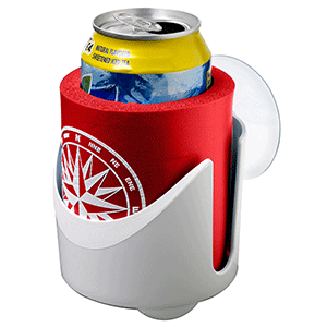 Attwood Marine Attwood Drink Holder w/Can Cooler - Red - 11852-7