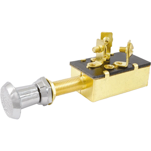 Attwood Marine Attwood Push/Pull Switch - Three-Position - Off/On/On - 7594-3