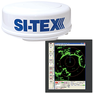 SI-TEX MDS-8R Radar Sensor Package Includes 2kW/24nm Radome Antenna, 33' Cable & P-Sea Software