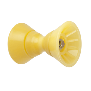 C.E. Smith 4" Bow Bell Roller Assembly - Yellow TPR - 29301