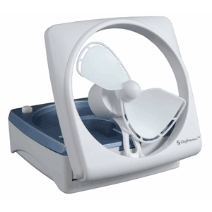 Caframo MiniMax Deluxe Portable 737 4.5" Battery Operated Fan - White - 737DXWCS