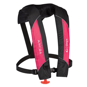 Onyx Outdoor Onyx A/M-24 Automatic/Manual Inflatable PFD Life Jacket - Pink - 132000-105-004-14