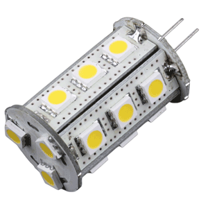 Lunasea Lighting Lunasea G4 Bottom Pin 18 LED Light Bulb - Cool White - LLB-21EC-21-00