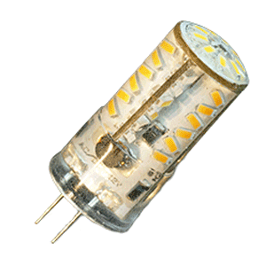Lunasea Lighting Lunasea G4 Bottom Pin Silicone Encapsulated LED Light Bulb - Warm White - LLB-21HW-61-00