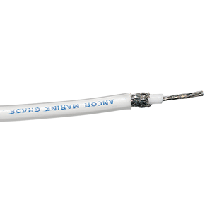 Ancor RG-213 White Tinned Coaxial Cable - 100’ - 151710