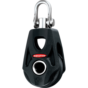 Ronstan Series 30 Ball Bearing Orbit Block™ - Single - Becket - Swivel Shackle Head - RF35100