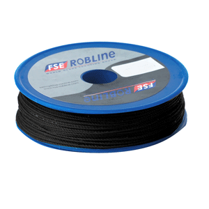 Robline Waxed Tackle Yarn Whipping Twine - Black - 0.8mm x 80M - TY-08BLKSP