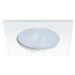 Quick Blake XP Downlight LED -  4W, IP66, Screw Mounted - Square White Bezel, Round Warm White Light