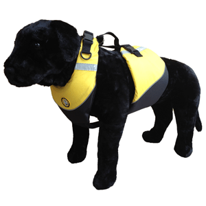 First Watch Flotation Dog Vest - Hi-Visibility Yellow - Large - AK-1000-HV-L