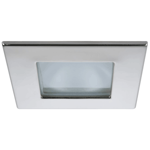 Quick Marina XP Downlight LED - 4W, IP66, Screw Mounted - Square Stainless Bezel, Round Daylight Light - FAMP3002X01CA00