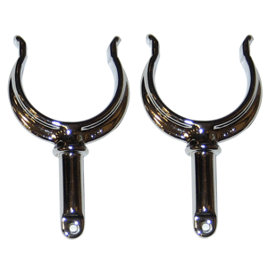 Perko Ribbed Type Rowlock Horns - Chrome Plated Zinc - Pair - 1262DP0CHR