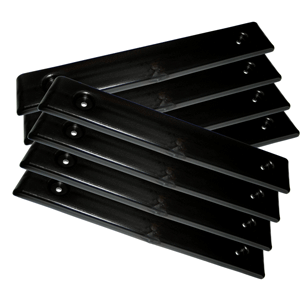 Ironwood Pacific Outdoors E-Z Slide Kit #1 - 8 Black Pads(1.5"W x 10"L) - 13