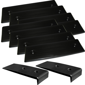 Ironwood Pacific Outdoors E-Z Slide Kit #3 - 8 Black Pads(3"W x 10"L) w/2 BunkEnders - 13.2