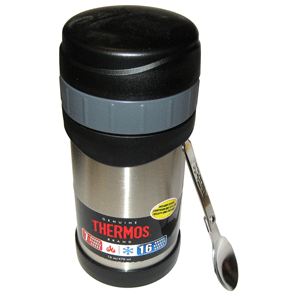 Thermos Stainless Steel Food Jar w/Folding Spoon - 16 oz. - 2340TRI6