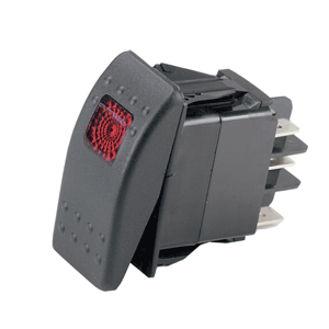 Marinco Sealed Rocker Switch w/Light - SPST (On)-Off - 554011