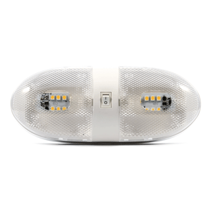 Camco LED Double Dome Light - 12VDC - 320 Lumens - 41321