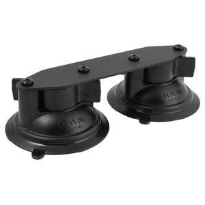 RAM Mounting Systems RAM Mount Straight Double Suction Cup Base - RAM-B-189B-FRO1U