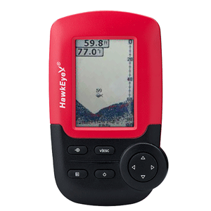 HawkEye FishTrax™ 1C Handheld Fish Finder w/HD Color VirtuView™ Display