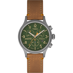 Timex Expedition Scout Chrono Watch - Tan/Green - TW4B044009J