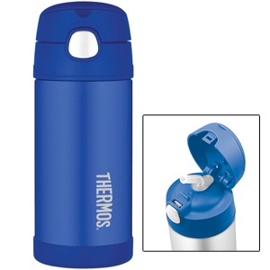 Thermos FUNtainer™ Stainless Steel, Insulated Straw Bottle - Blue - 12 oz. - F4013BL6