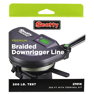 Scotty Premium Power Braid Downrigger Line Hi-Vis Yellow - 200lb Test - 300’ - 2701K-YL