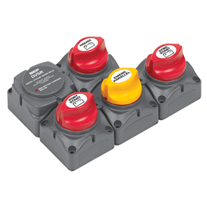 BEP MARINE BEP Battery Distribution Cluster f/Twin Inboard Engines w/Three Battery Banks - 718-140A-DVSR