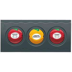 BEP MARINE BEP Contour Connect 3 Battery Switch Panel w/3 Disconnects - CC-810