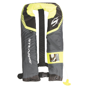 Stearns C-Tek 24G A/M Inflatable Life Vest - Gray/Yellow - 3000004367