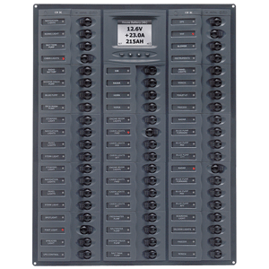 BEP MARINE BEP Millennium Series DC Circuit Breaker Panel w/Digital Meters, 56SP DC12V - M56-DCSM