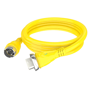 Furrion 50A 125/250V Marine Cordset 25ft Yellow W/LED - F50225-SY