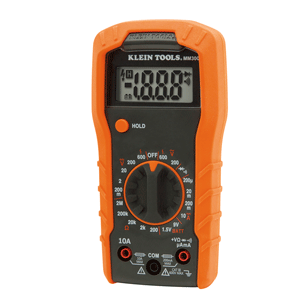 Klein Tools Digital Multimeter - Manual Ranging - 600V - MM300