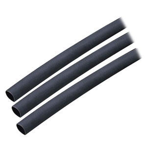 Ancor Adhesive Lined Heat Shrink Tubing (ALT) - 1/4" x 3" - 3-Pack - Black - 303103